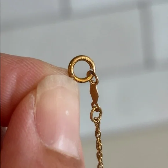 LDS Mormon Enamel Young Woman Torch Pendant Charm Necklace 14k GF Chain - Picture 5 of 10